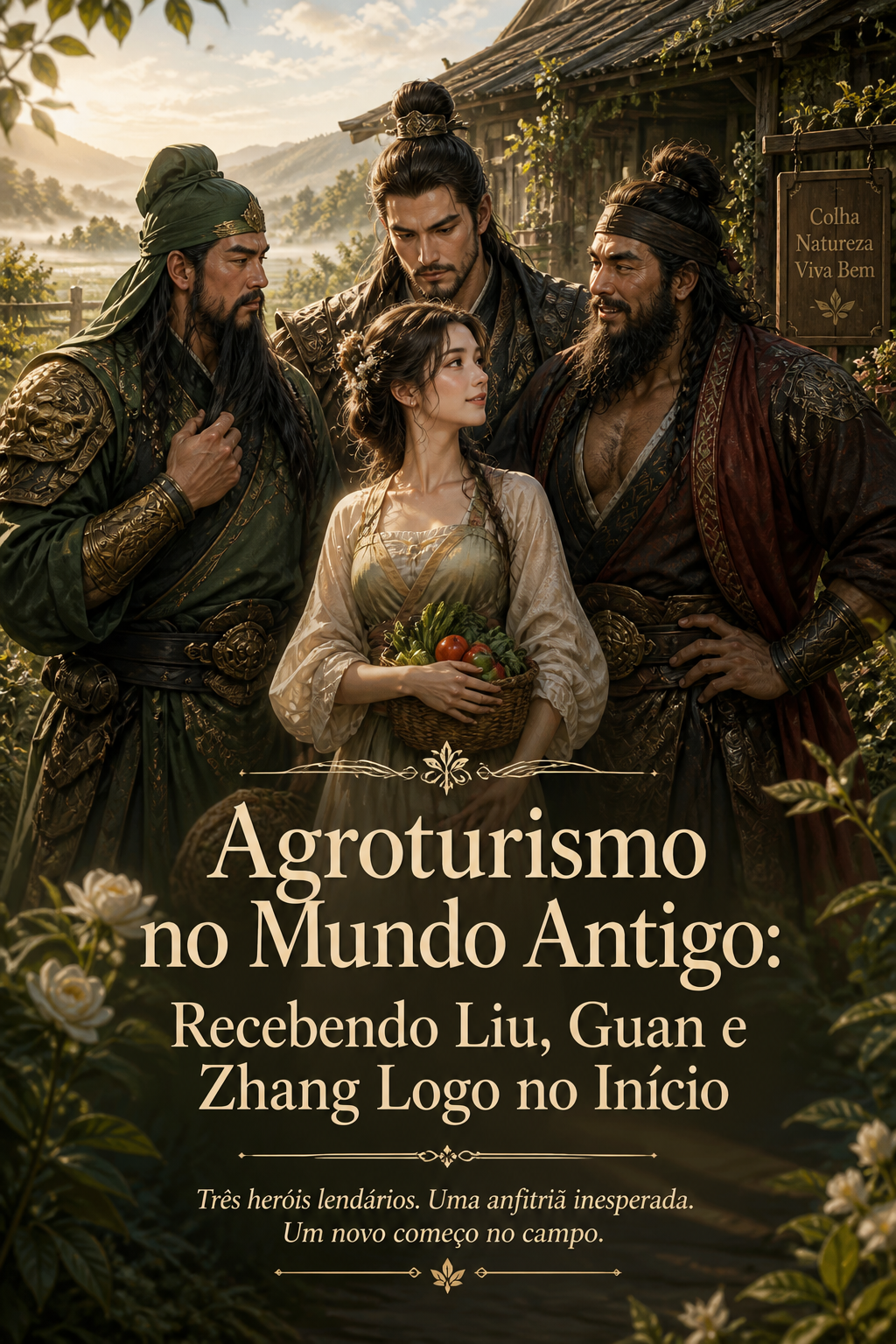 Agroturismo no Mundo Antigo: Recebendo Liu, Guan e Zhang Logo no Início
